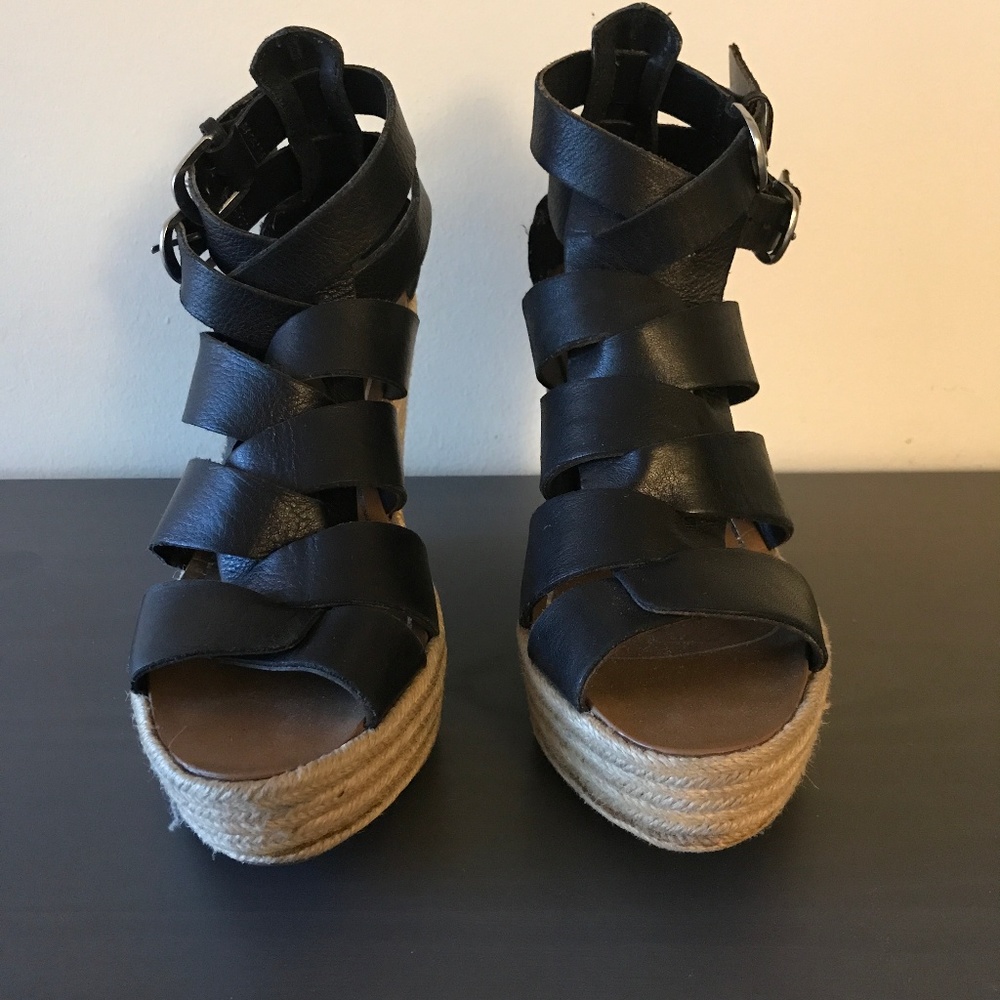 Black Dolce Vita Wedge Espadrilles - size 8.5